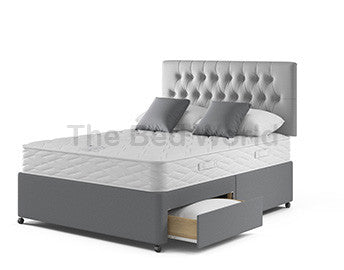 Sandra Memory Divan Base With 26 Inches Headboard