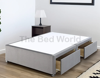 Grandeur Platform Top Divan Bed Base With 26 Inches Headboard