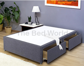 Grandeur Series Divan Bed Base With 26 Inches Artus Headboard